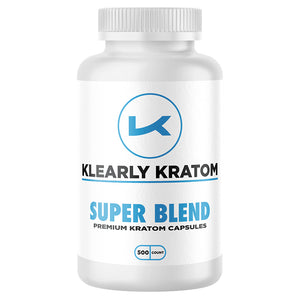 Klearly Kratom Super Blend Capsules - 500 Count Bottle